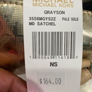 Pale Gold Michael Kors Medium Satchel